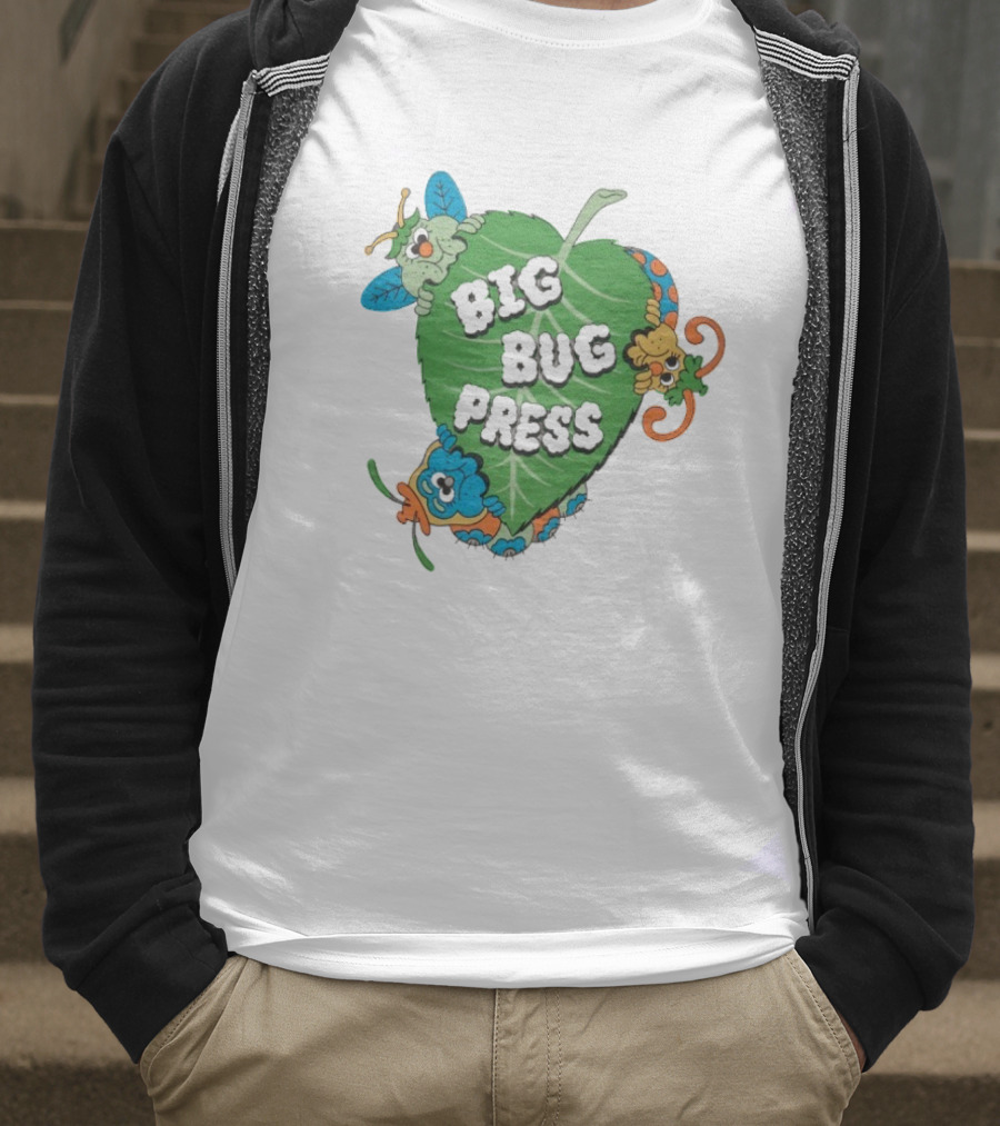 Big Bug Press Leafy Lunchtime Cute Cartoon Characters T-Shirt