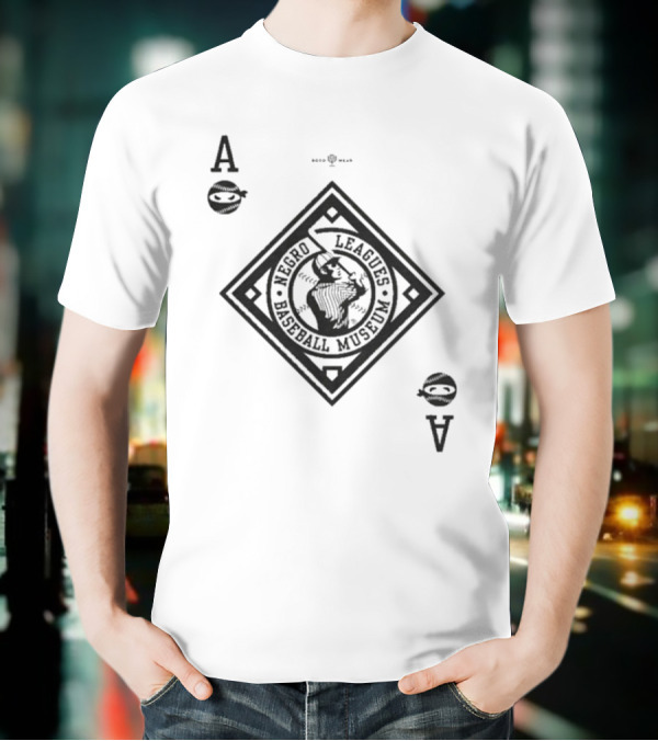 Negro Leagues Baseball Museum Black Aces Playing Card Style T-Shirt