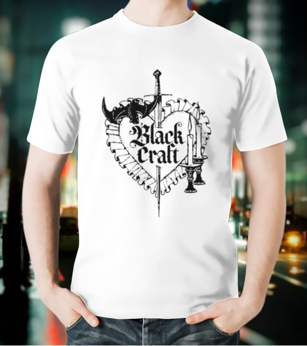 Blackcraft Cult Dagger Heart With Candles And Roses T-Shirt