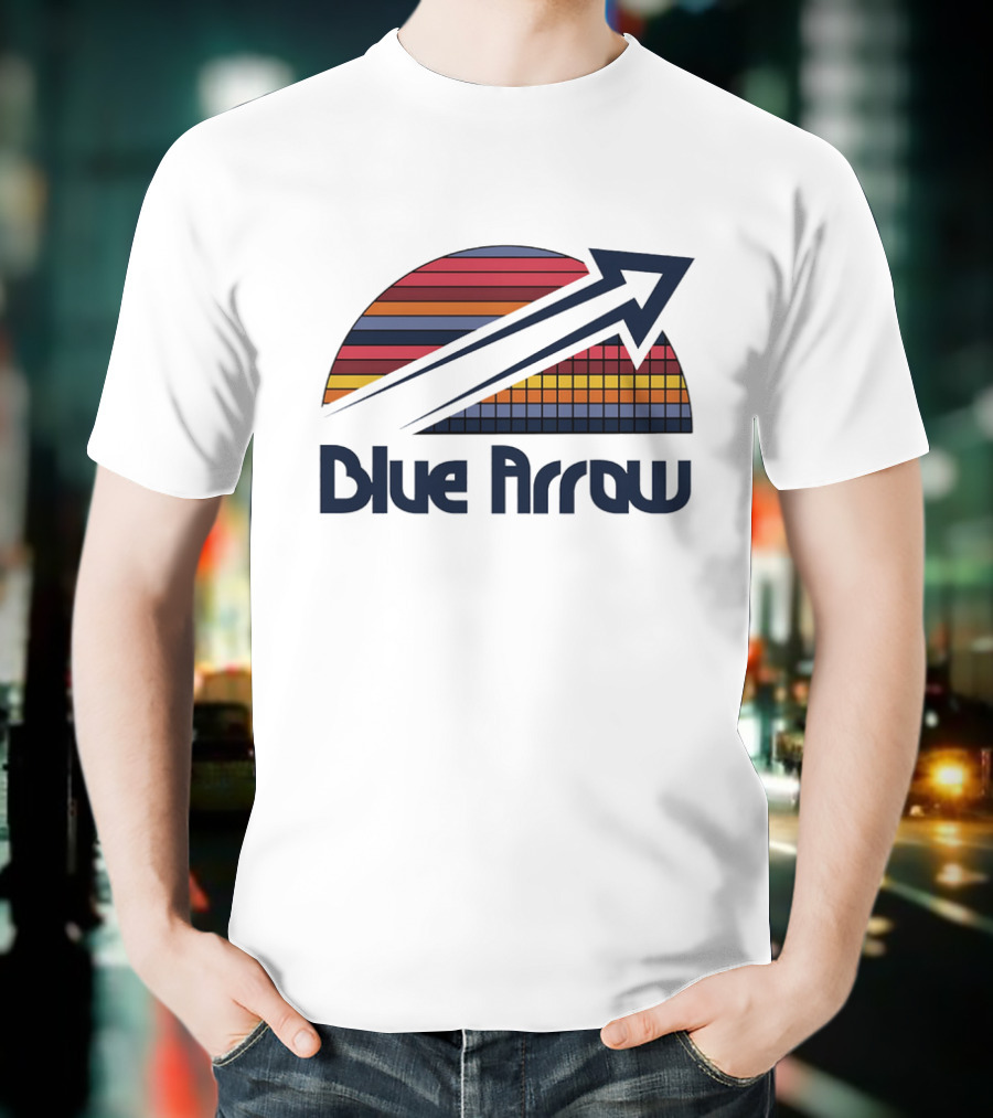Blue Arrow Denver Nuggets Skyline 2025 T-Shirt