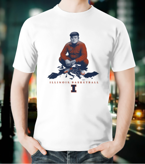 Bret Bielema Illinois Basketball Fighting Illini Coach Bradimir T-Shirt