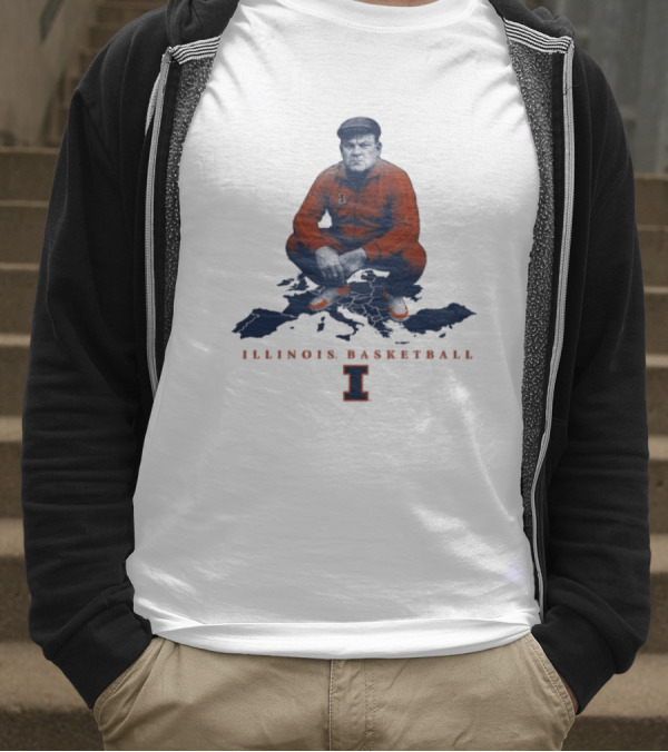 Bret Bielema Illinois Basketball Fighting Illini Coach Bradimir T-Shirt