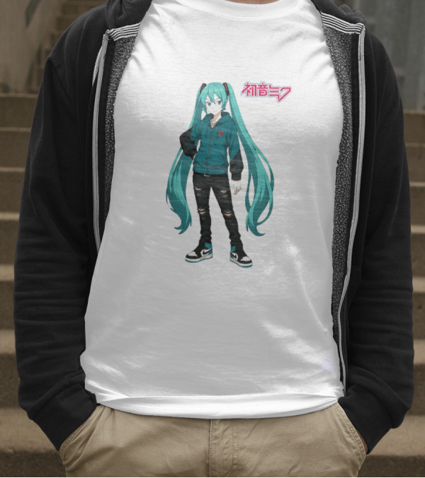 初音ミク Atlanta Miku Character T-Shirt