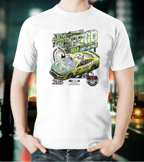 Austin Cindric April 27th Dega Last-Lap Pass Menards 2 Jack Link's 500 Nascar Cup Series T-Shirt