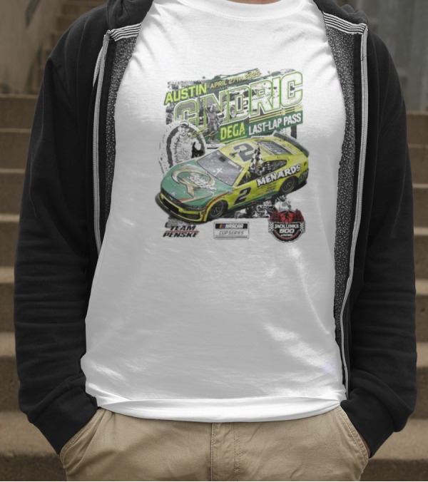 Austin Cindric April 27th Dega Last-Lap Pass Menards 2 Jack Link's 500 Nascar Cup Series T-Shirt