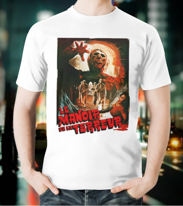 Le Manoir De La Terreur Horror Art T-Shirt