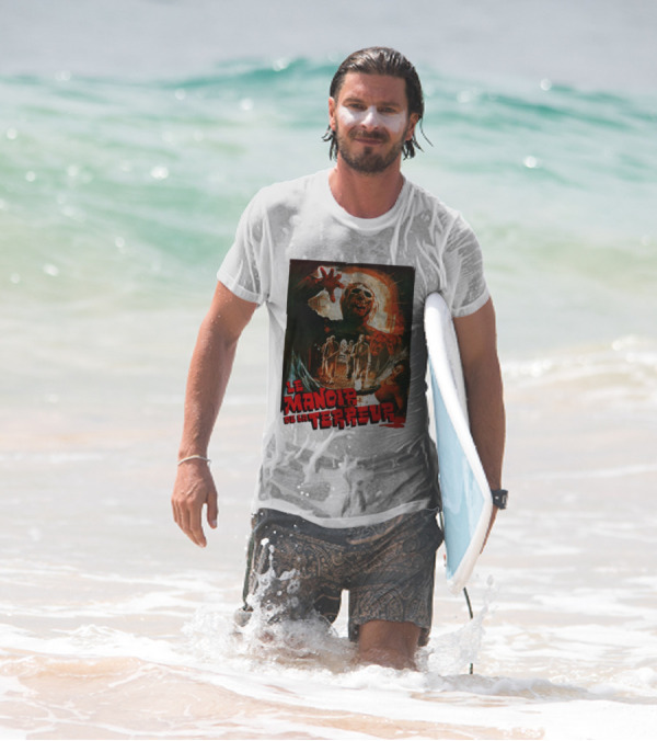 Le Manoir De La Terreur Horror Art T-Shirt