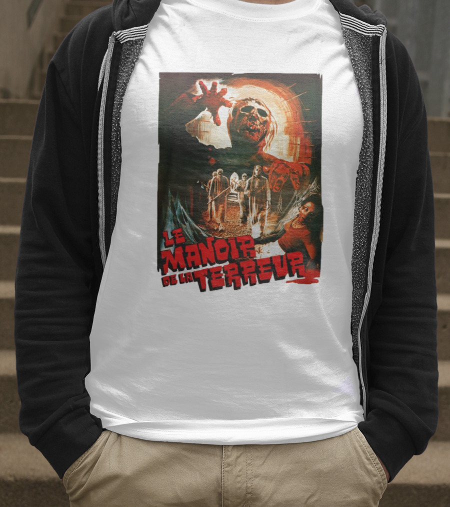 Le Manoir De La Terreur Horror Art T-Shirt