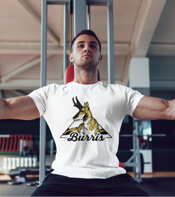Burris 24 Antelope Triangle Retro Graphic T-Shirt