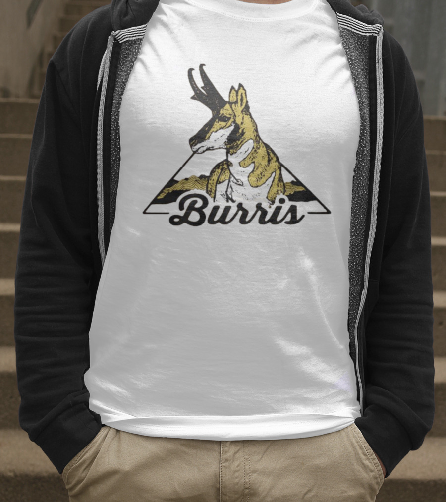 Burris 24 Antelope Triangle Retro Graphic T-Shirt