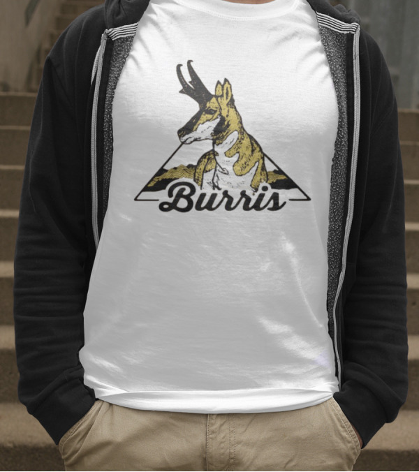 Burris 24 Antelope Triangle Retro Graphic T-Shirt
