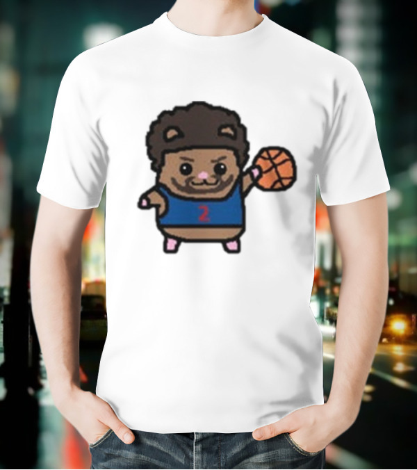 Cade Cunninghamster Basketball Cartoon Character Sportswear T-Shirt