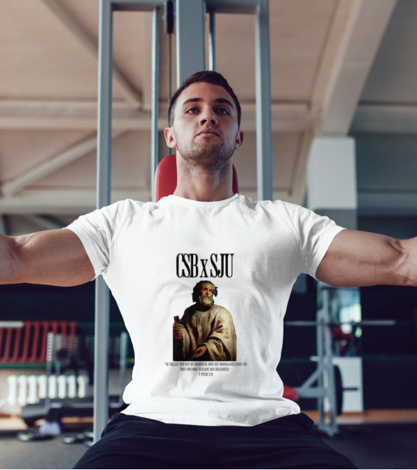 CSB SJU He Called You Out Of Darkness Into His Marvelous Light Saint Peter Painting T-Shirt