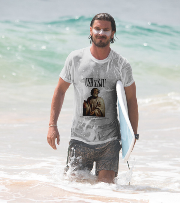 CSB SJU He Called You Out Of Darkness Into His Marvelous Light Saint Peter Painting T-Shirt