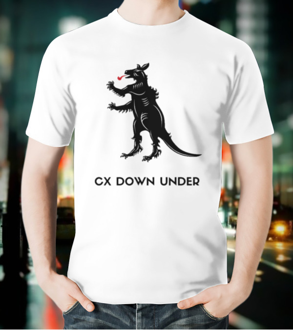 CX Down Under Bicycle Rider Kangaroo Of Flanders T-Shirt