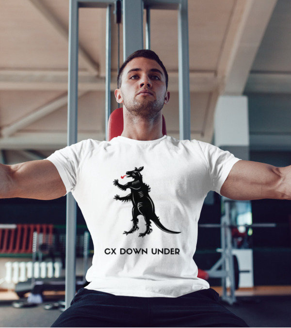 CX Down Under Bicycle Rider Kangaroo Of Flanders T-Shirt