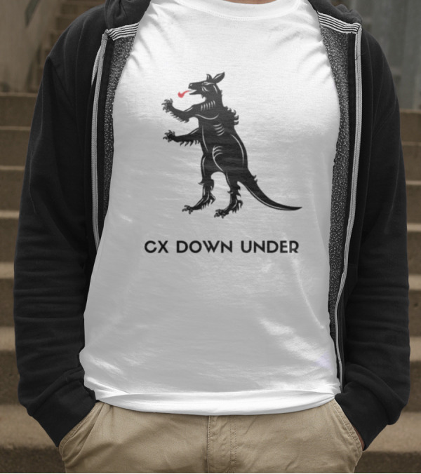 CX Down Under Bicycle Rider Kangaroo Of Flanders T-Shirt