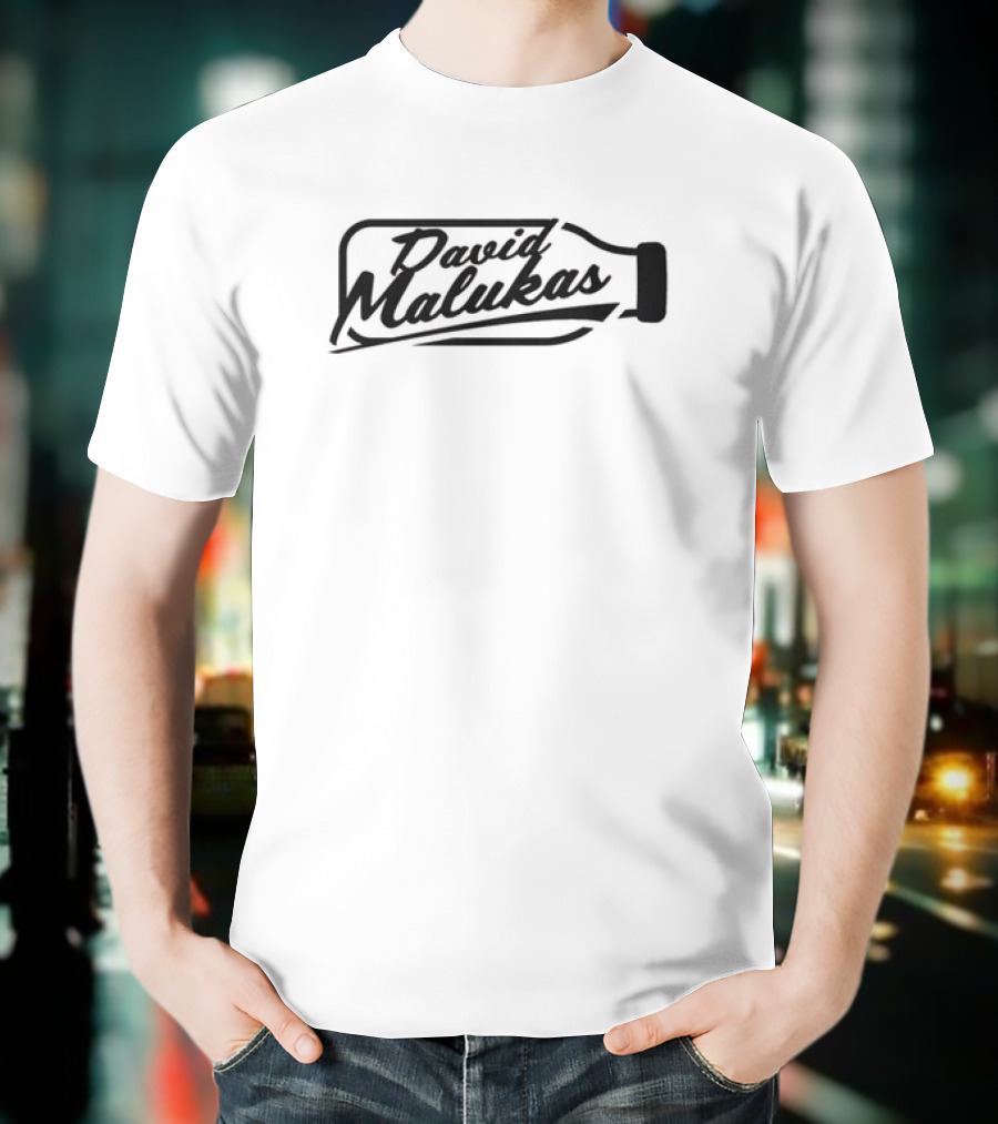 David Malukas Got Milk Bottle Typography T-Shirt