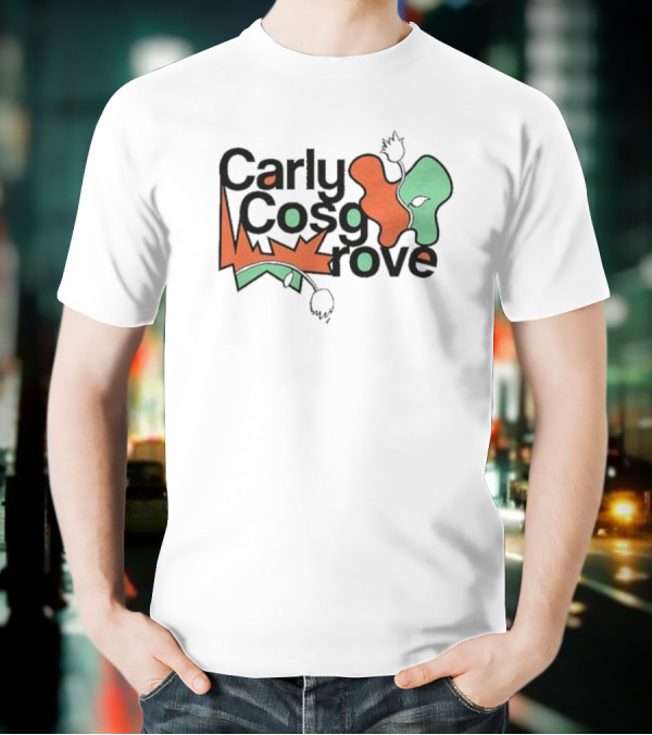 Carly Cosgrove Stacked Abstract Shapes And Text Elements T-Shirt