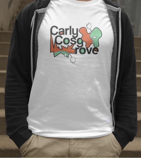 Carly Cosgrove Stacked Abstract Shapes And Text Elements T-Shirt