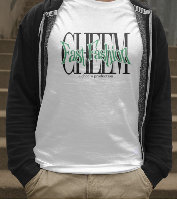 Cheem Fast Fashion A Cheem Production Text Vintage Style T-Shirt
