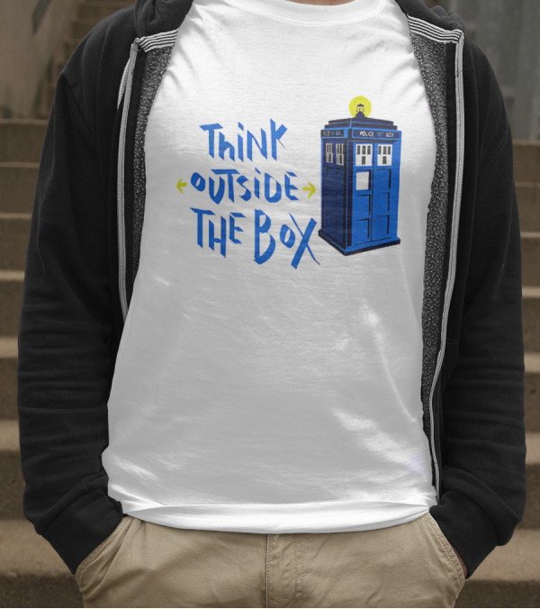 Think Outside The Box Doctor Who Tardis T-Shirt