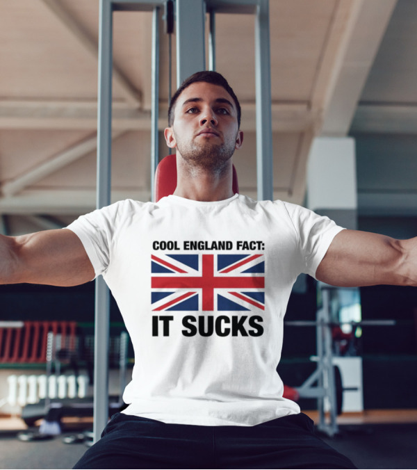"Union Jack With England Fact It Sucks Statement" T-Shirt