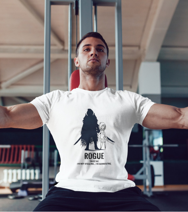 Dungeons And Dragons Rogue Trust Me I’m Not Stealing I’m Borrowing Silhouette T-Shirt