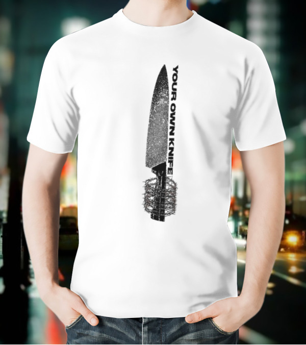Counterparts Your Own Knife Bold Text Knife Handle Design T-Shirt