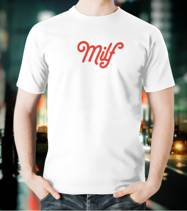 Elizabeth Bay Milf Retro Script Style T-Shirt