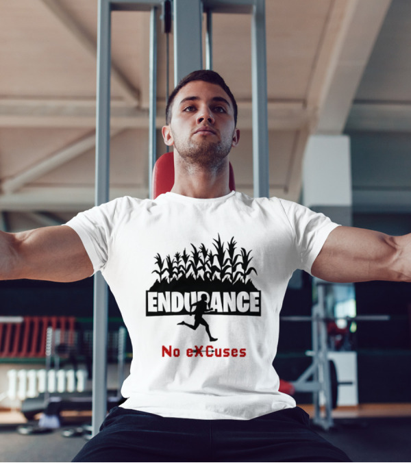 Endurance Cross Country Runner No Excuses Athlete Determination T-Shirt