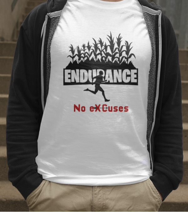 Endurance Cross Country Runner No Excuses Athlete Determination T-Shirt