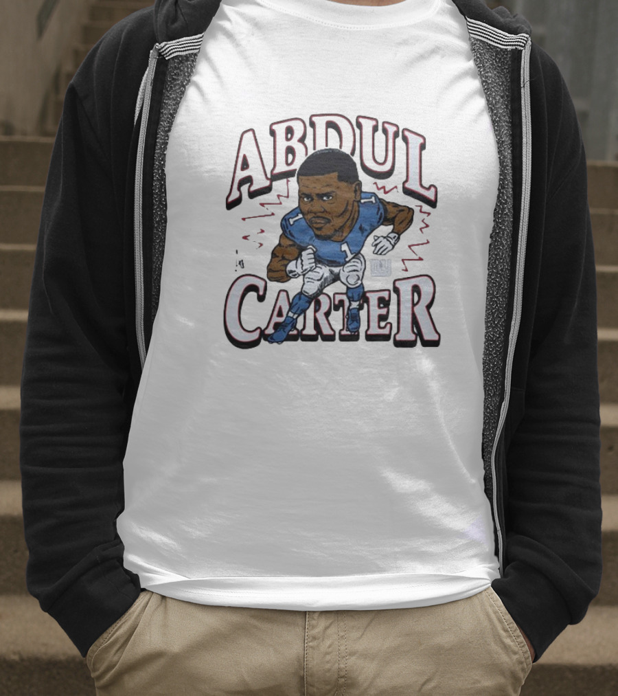 Abdul Carter Giants Football Number One Character Graphic T-Shirt