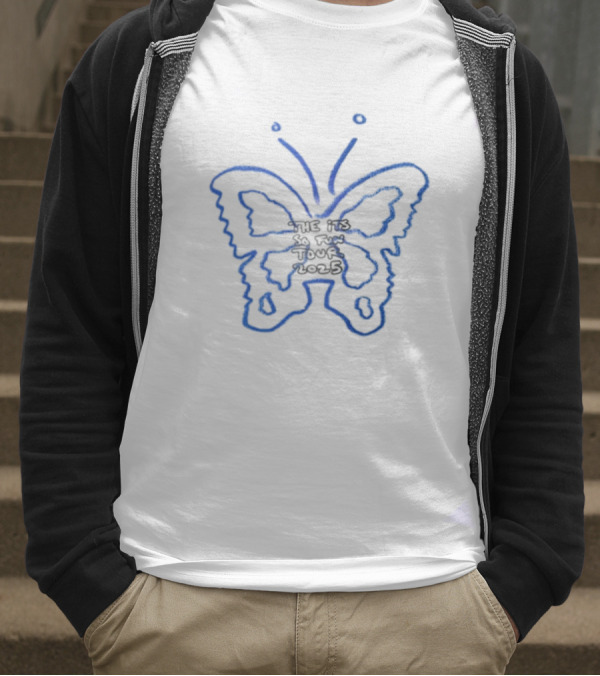 Girls Like Boys Who Listen To Grace Enger Blue Butterfly T-Shirt