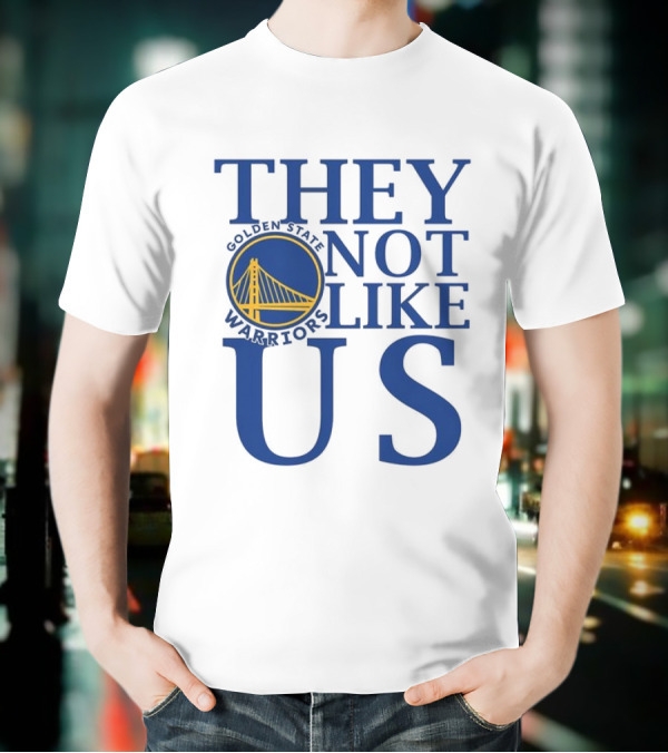 Golden State Warriors They Not Like Us Bay Bridge Icon T-Shirt