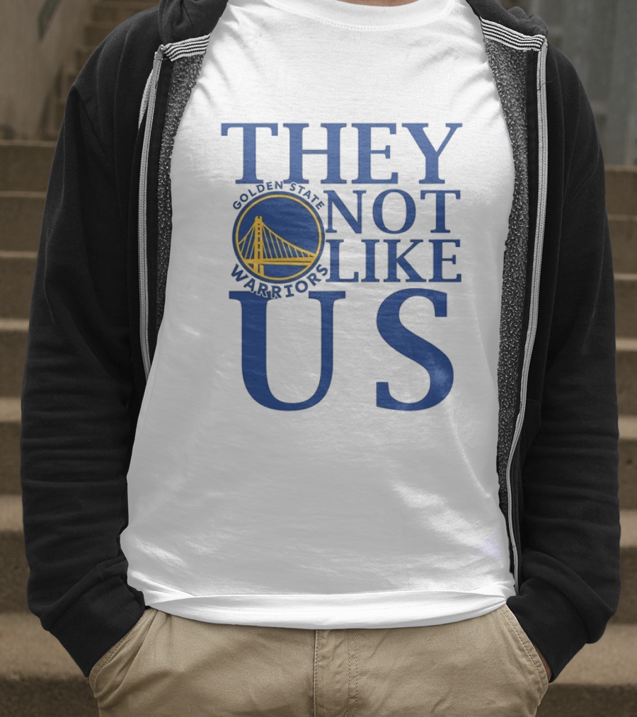 Golden State Warriors They Not Like Us Bay Bridge Icon T-Shirt