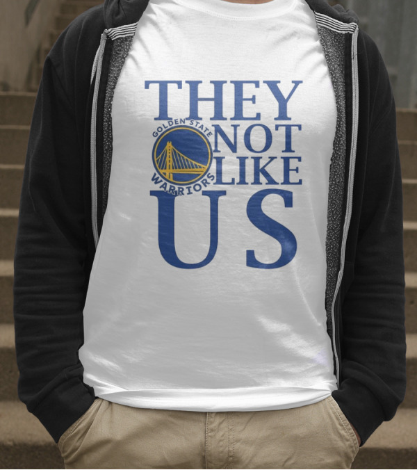 Golden State Warriors They Not Like Us Bay Bridge Icon T-Shirt