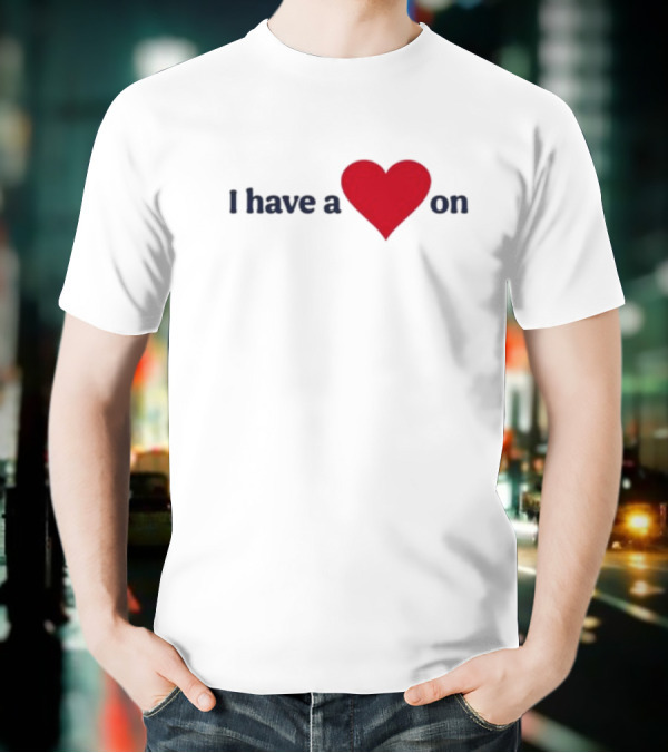 Familyfriendlyog I Have A Heart On Red Heart Design T-Shirt