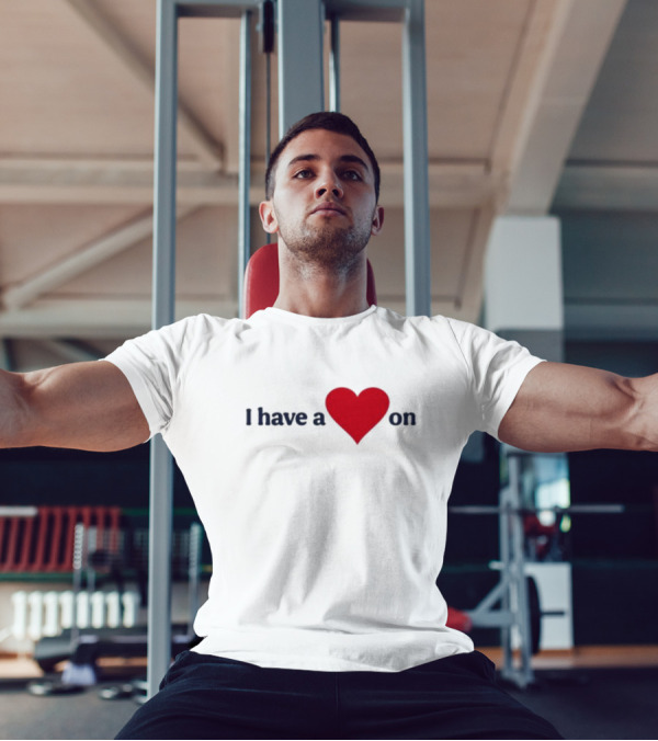 Familyfriendlyog I Have A Heart On Red Heart Design T-Shirt