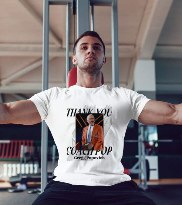 "Gregg Popovich Thank You Coach Pop Legacy Moment Basketball Achievement" T-Shirt