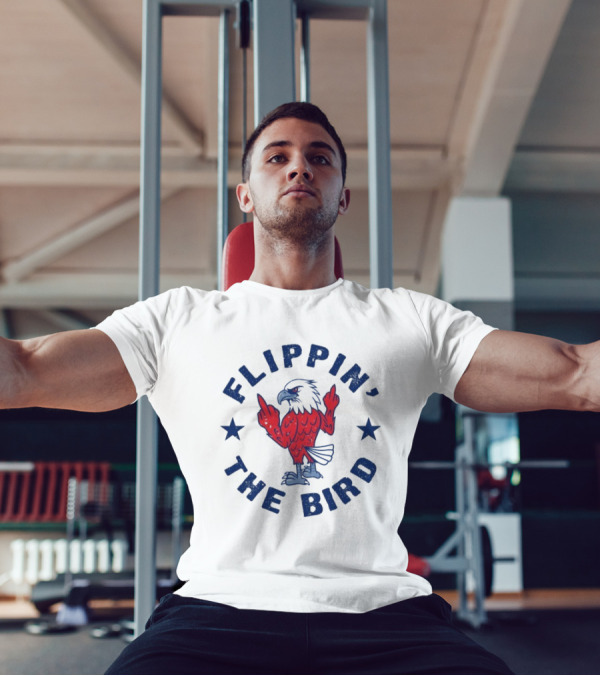 Flippin' The Bird Patriotic Eagle Middle Finger T-Shirt