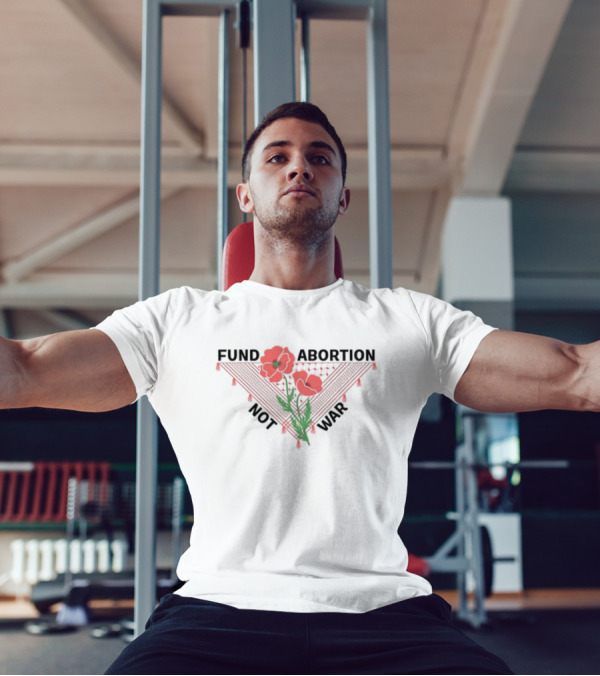 Hannaheinbinder Fund Abortion Not War Red Poppies Bandana Flower T-Shirt