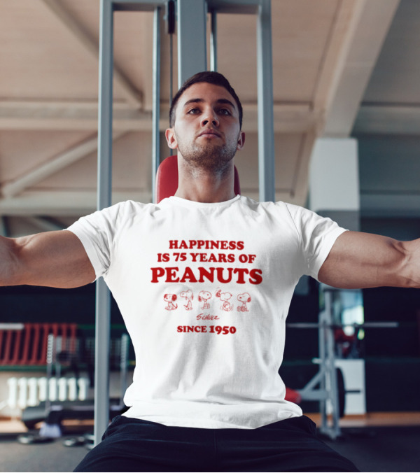 Happiness Is 75 Years Of Peanuts Characters Together Since 1950 T-Shirt
