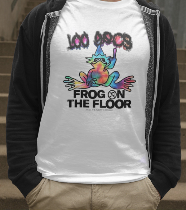 100 Gecs Rainbow Frog Tie-Dye Party Vibes T-Shirt
