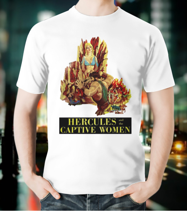 Hercules And The Captive Women Classic Movie Vintage Art T-Shirt