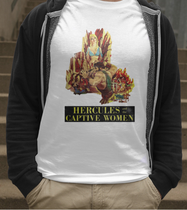 Hercules And The Captive Women Classic Movie Vintage Art T-Shirt