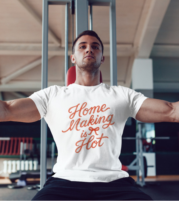 Home Making Is Hot Retro Bow Style T-Shirt