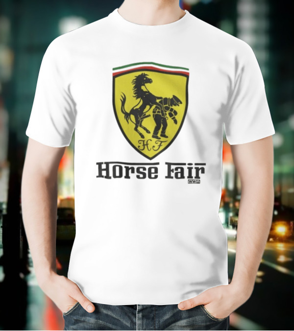 Horse Fair Waterford Whispers HF Shield With Horse And Man T-Shirt