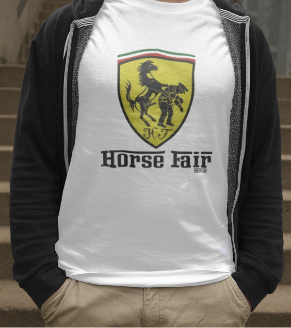 Horse Fair Waterford Whispers HF Shield With Horse And Man T-Shirt
