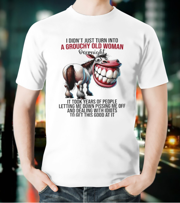 A Grouchy Old Woman Horse I Didn’t Just Turn Into Overnight T-Shirt